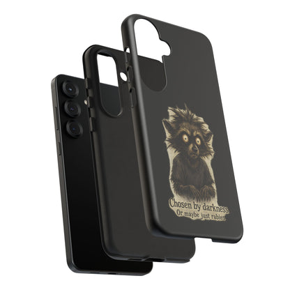 Phone Case — "Chosen by Darkness (Or Maybe Just Rabies)" Cute Creepy Lemur Design
