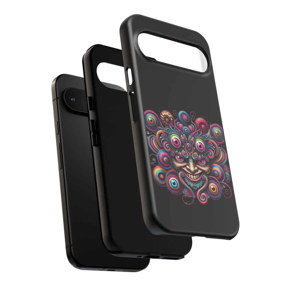Psychedelic Smiling Eye Cluster Phone Case