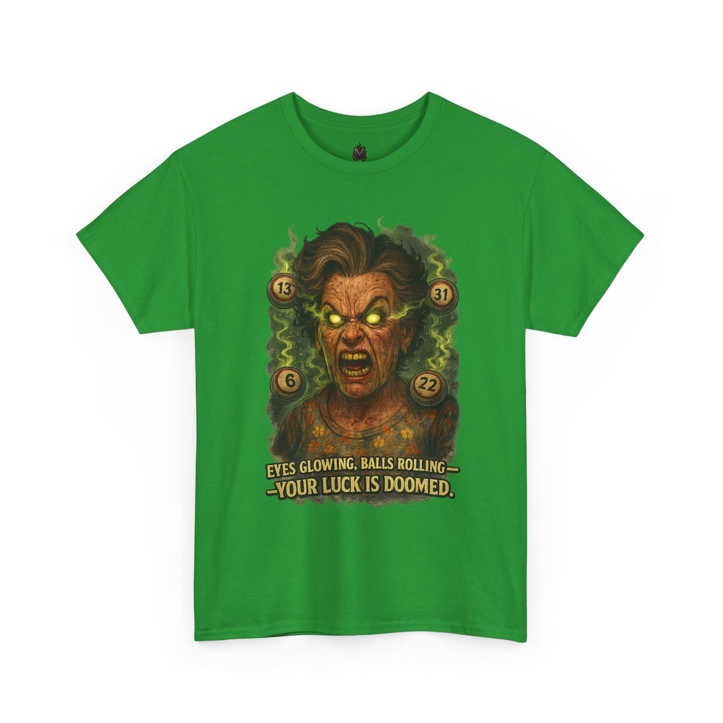 Your Luck Is Doomed T-Shirt | Horror Dice Seer, RPG Tabletop Tee