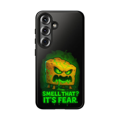Phone Case — 'Smell That? It's Fear.' Spooky Cheese Monster Protective Case
