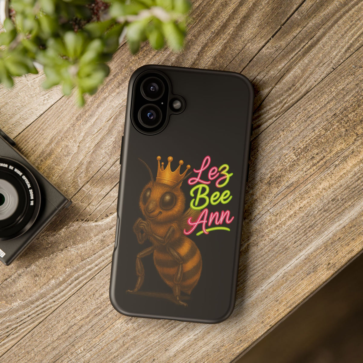 Phone Case — 'Lez Bee Ann' Queen Bee Tough Protective Cover