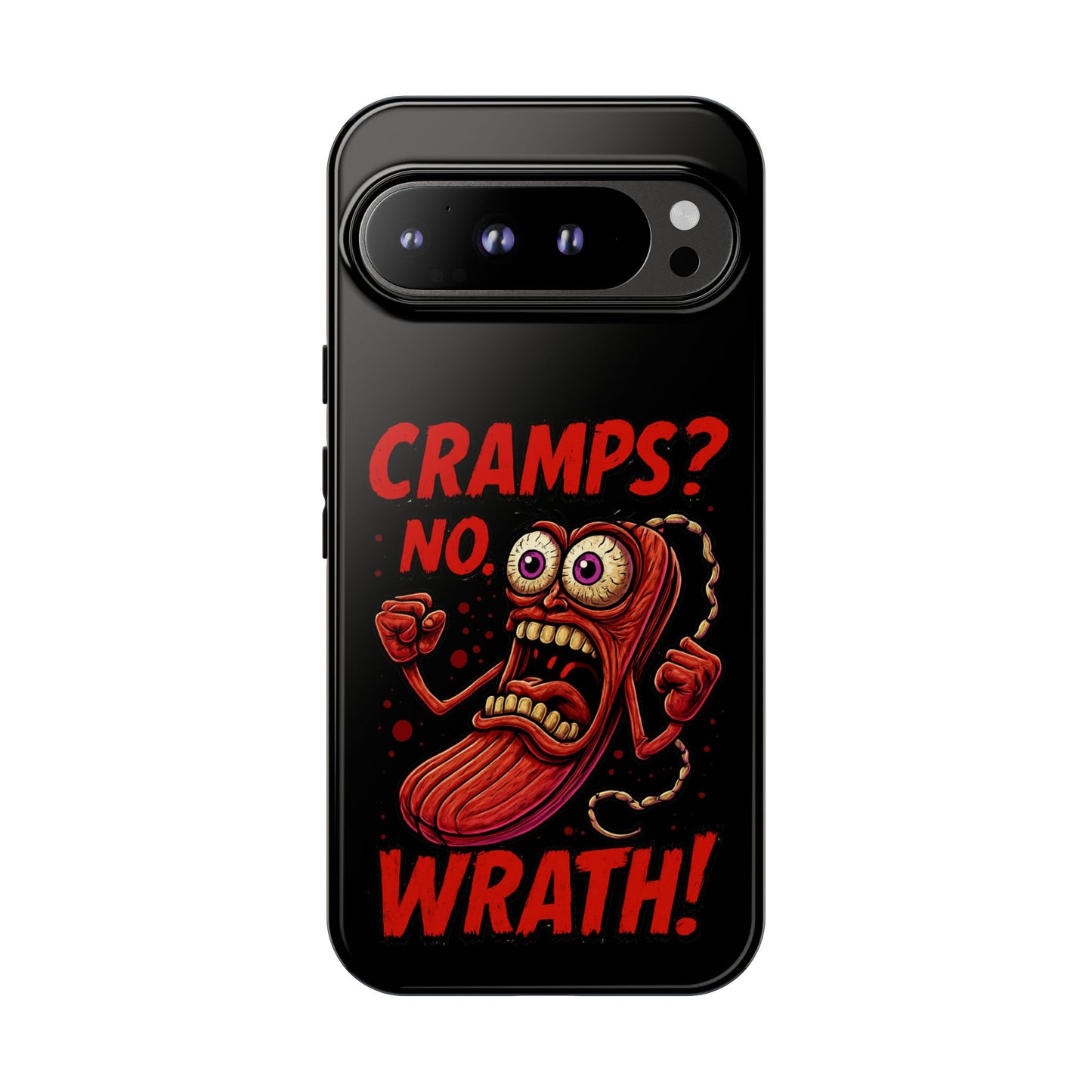 Phone Case — "Cramps? No, Wrath!" Retro Hot-Pepper Graphic