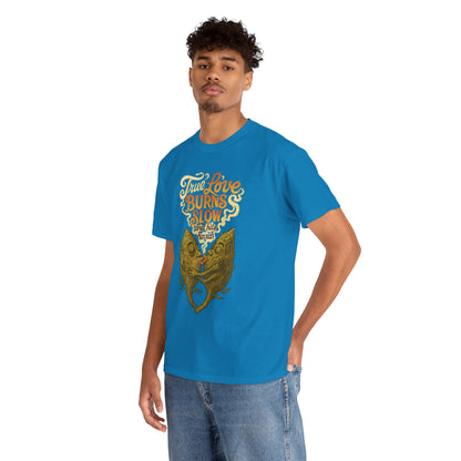 True Love Burns Slow and Hits Hard – Romantic Surrealist Fish T-Shirt