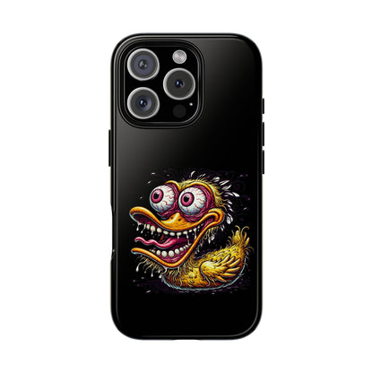 Duck Monster Phone Case — Crazy Cartoon Eye Duck Shock Design Tough Case