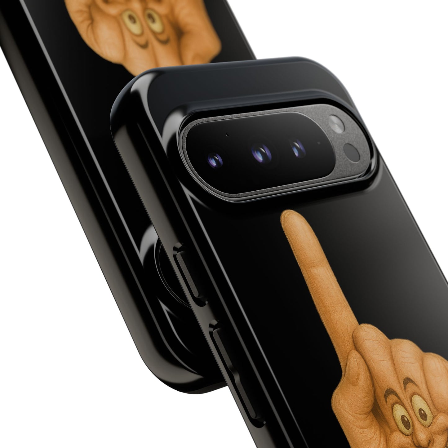 Phone Case — 'Lil Wang' Humorous Middle Finger Character Protective Cover