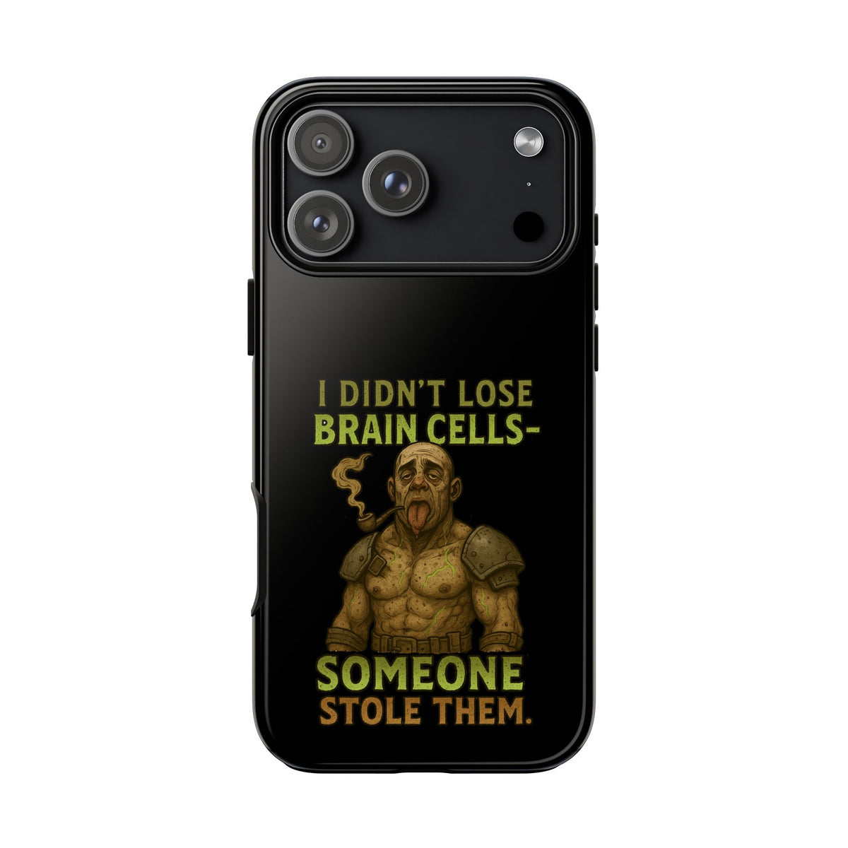 Phone Case — “I Didn’t Lose Brain Cells — Someone Stole Them” Humorous Zombie Graphic