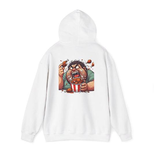Hoodie - 'Snack Rage' Funny Movie Night Popcorn Eating Graphic Hoodie