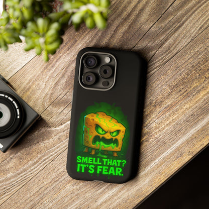Phone Case — 'Smell That? It's Fear.' Spooky Cheese Monster Protective Case