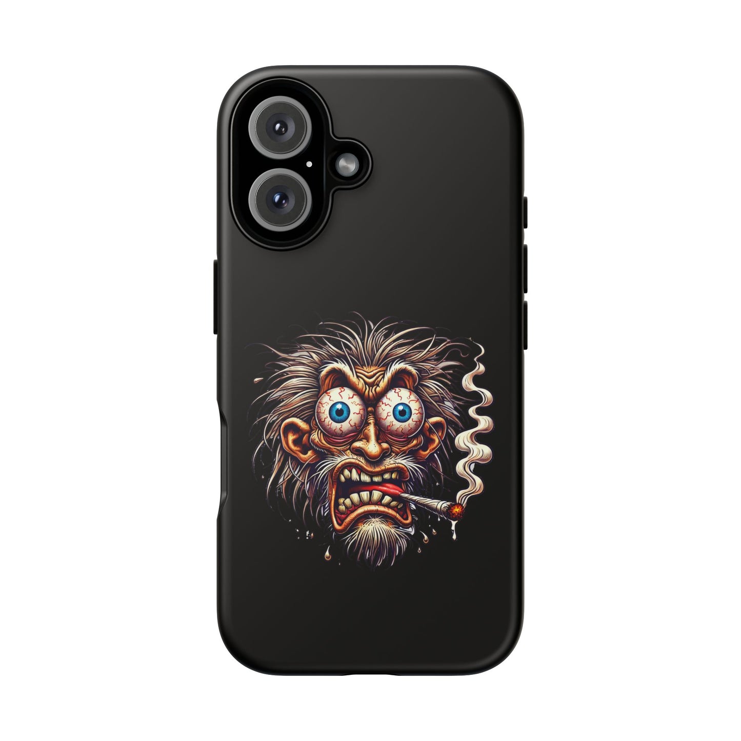 Phone Case — Wild Cartoon Monster Smoking Design