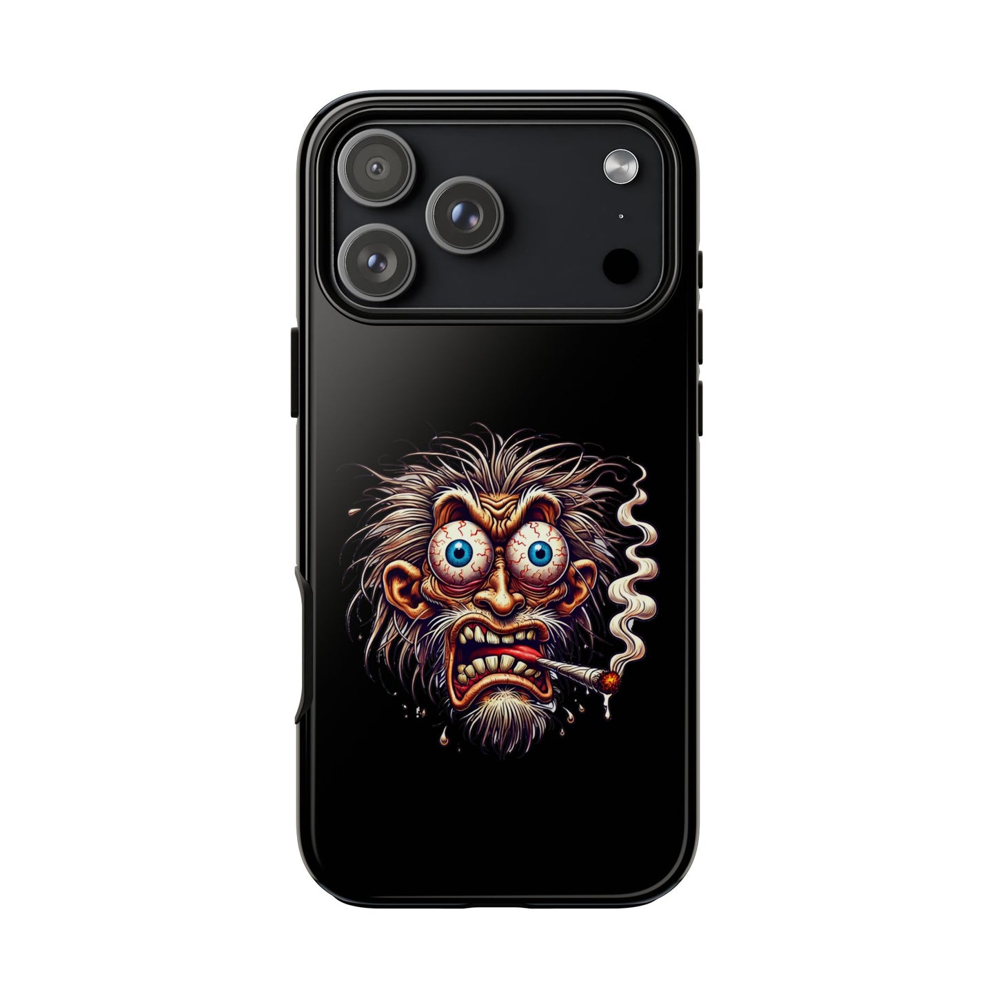 Phone Case — Wild Cartoon Monster Smoking Design