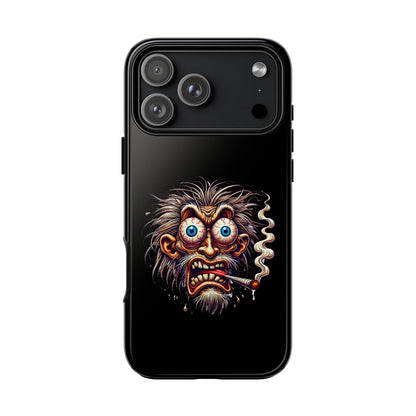 Phone Case — Wild Cartoon Monster Smoking Design