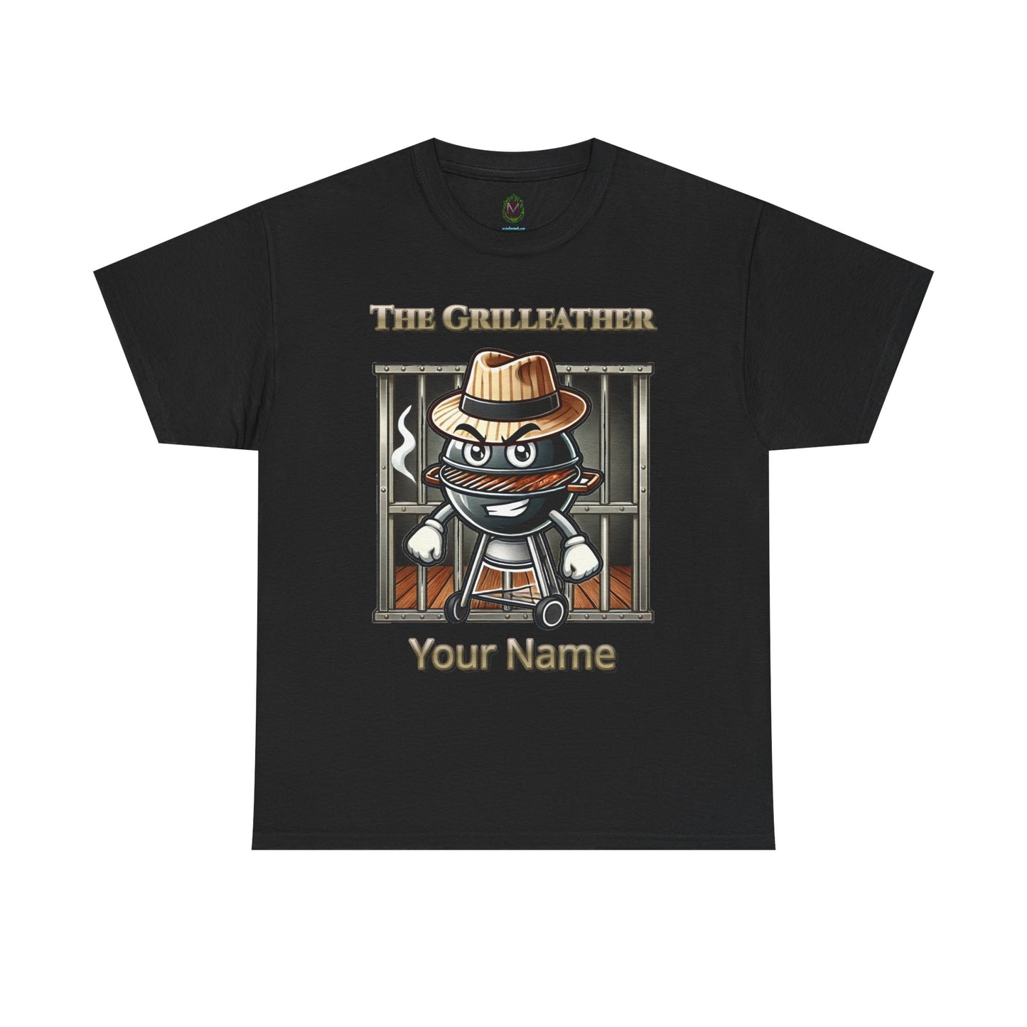 "The Grillfather" Personalized BBQ T-Shirt
