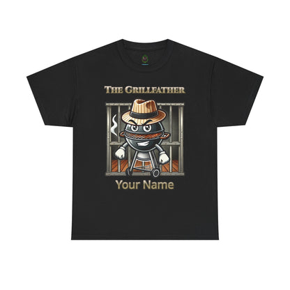 "The Grillfather" Personalized BBQ T-Shirt