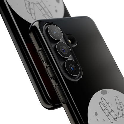 Spock Live Long Phone Case — Vulcan Salute Moon Graphic