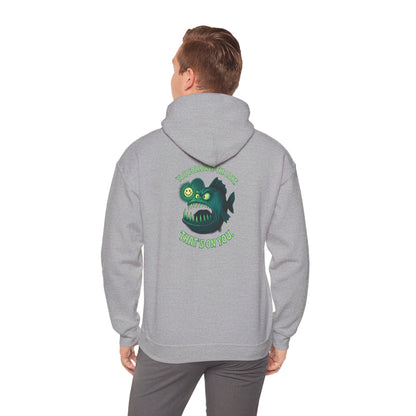 Hoodie — 'You Found the Light? That's On You.' Green Anglerfish Graphic Hooded Sweatshirt