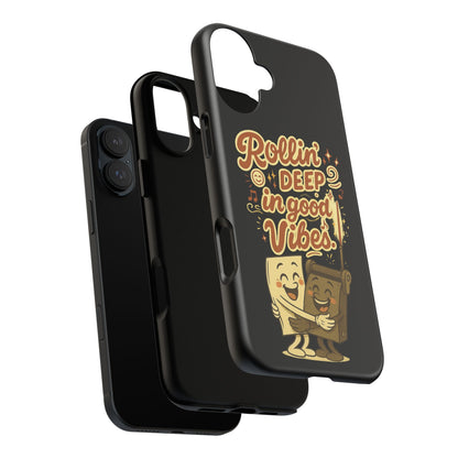 Phone Case — "Rollin' Deep in Good Vibes" Cartoon Retro Design