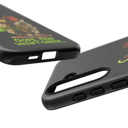 Phone Case — Funny Cartoon Rat "Oops That Wasn't Cheese" Protective Cover