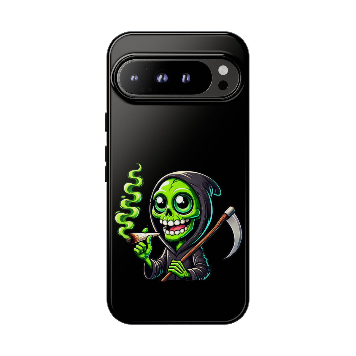 Grinning Green Reaper Phone Case