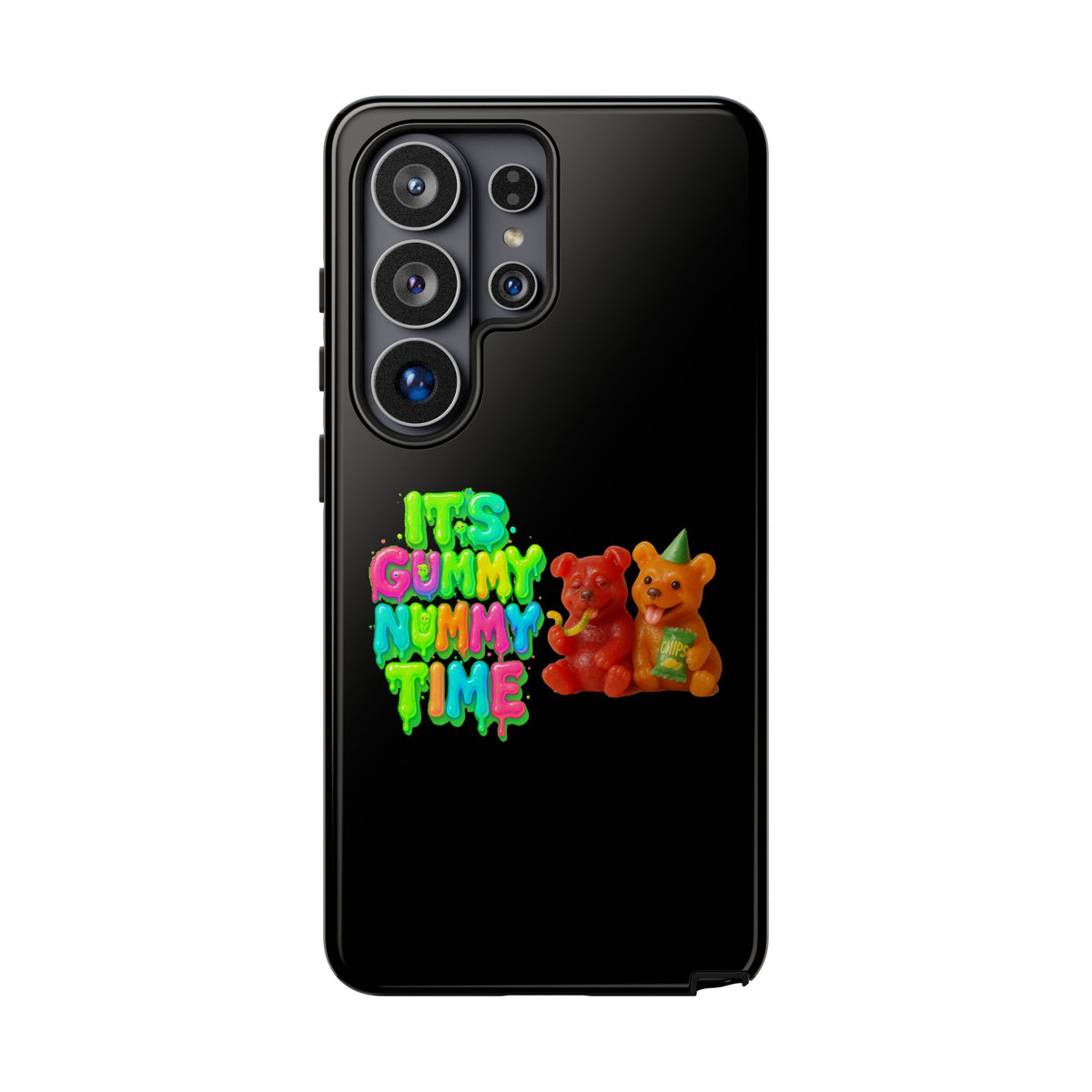Phone Case — "It's Gummy Nummy Time" Colorful Gummy Bear Protective Case