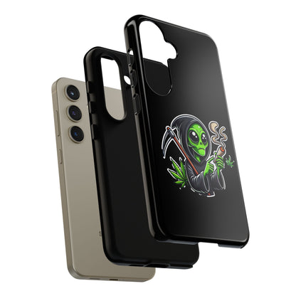 Reaper Alien Phone Case – Cute Grim Reaper Smoking Weed iPhone Case