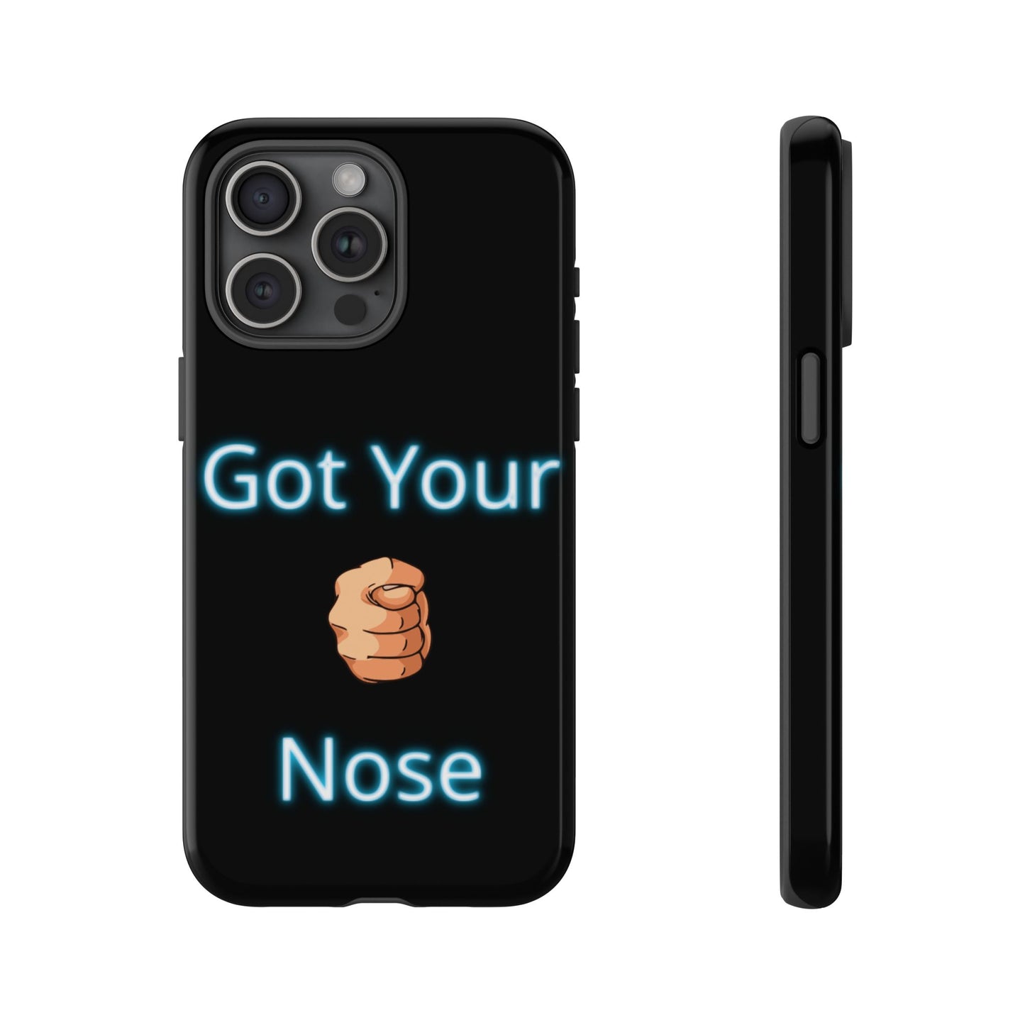 Got Your Nose Phone Case — Funny Neon Fist Design