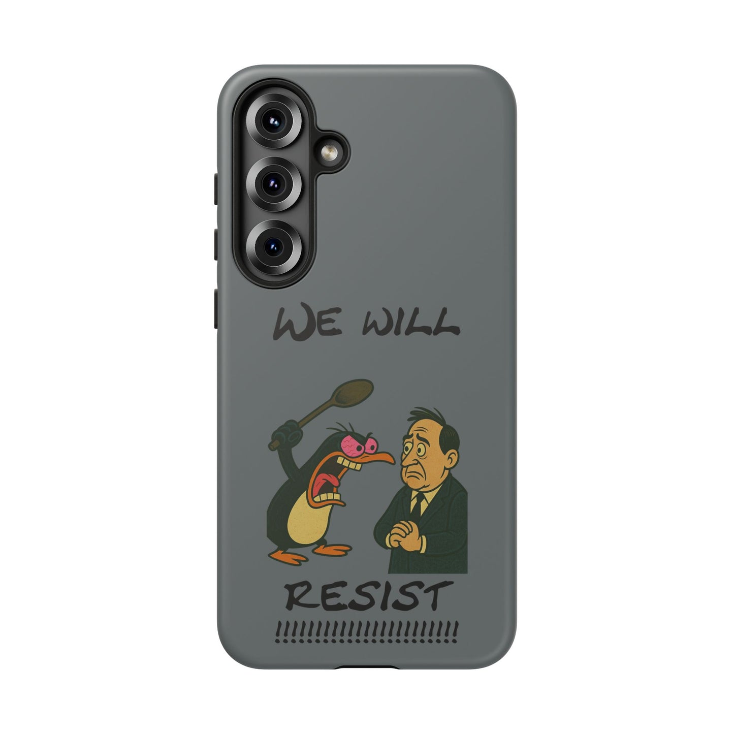 Phone Case - "We Will Resist" Cartoon Protest Design