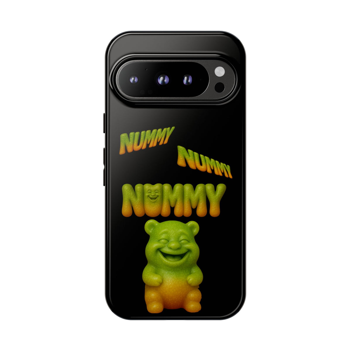 Nummy Gummy Phone Case — Cute Retro Green Gummy Bear Protective Case