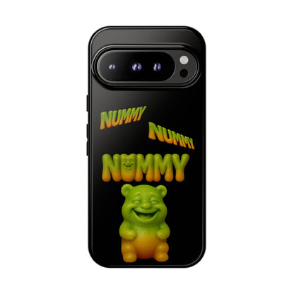 Nummy Gummy Phone Case — Cute Retro Green Gummy Bear Protective Case