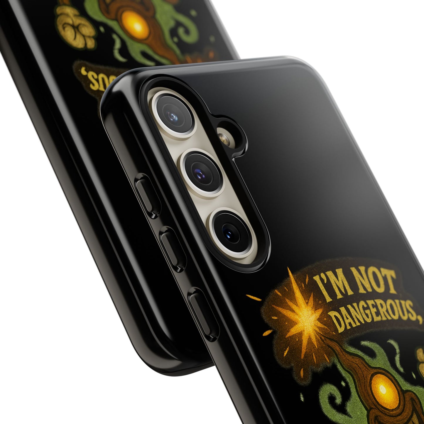 Phone Case — “I’m Not Dangerous, I’m Expressive” Monster Protective Case