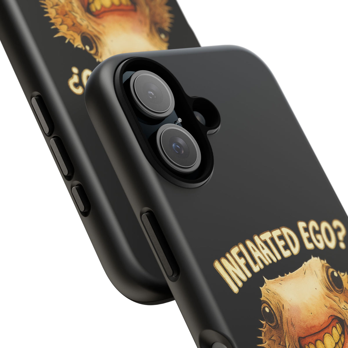 Phone Case — "Inflated Ego? Nah, It's Just Anxiety" Funny Pufferfish Design