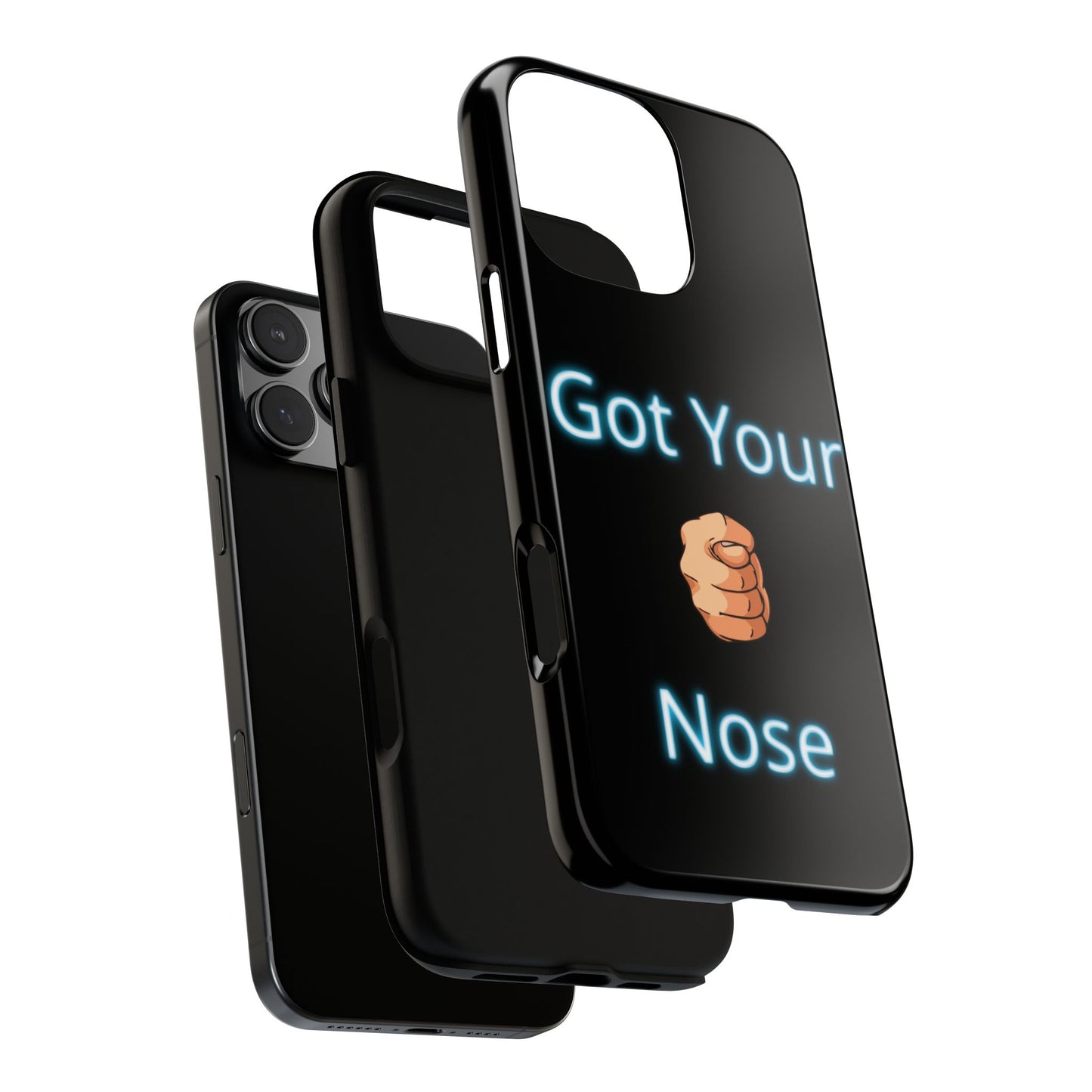 Got Your Nose Phone Case — Funny Neon Fist Design