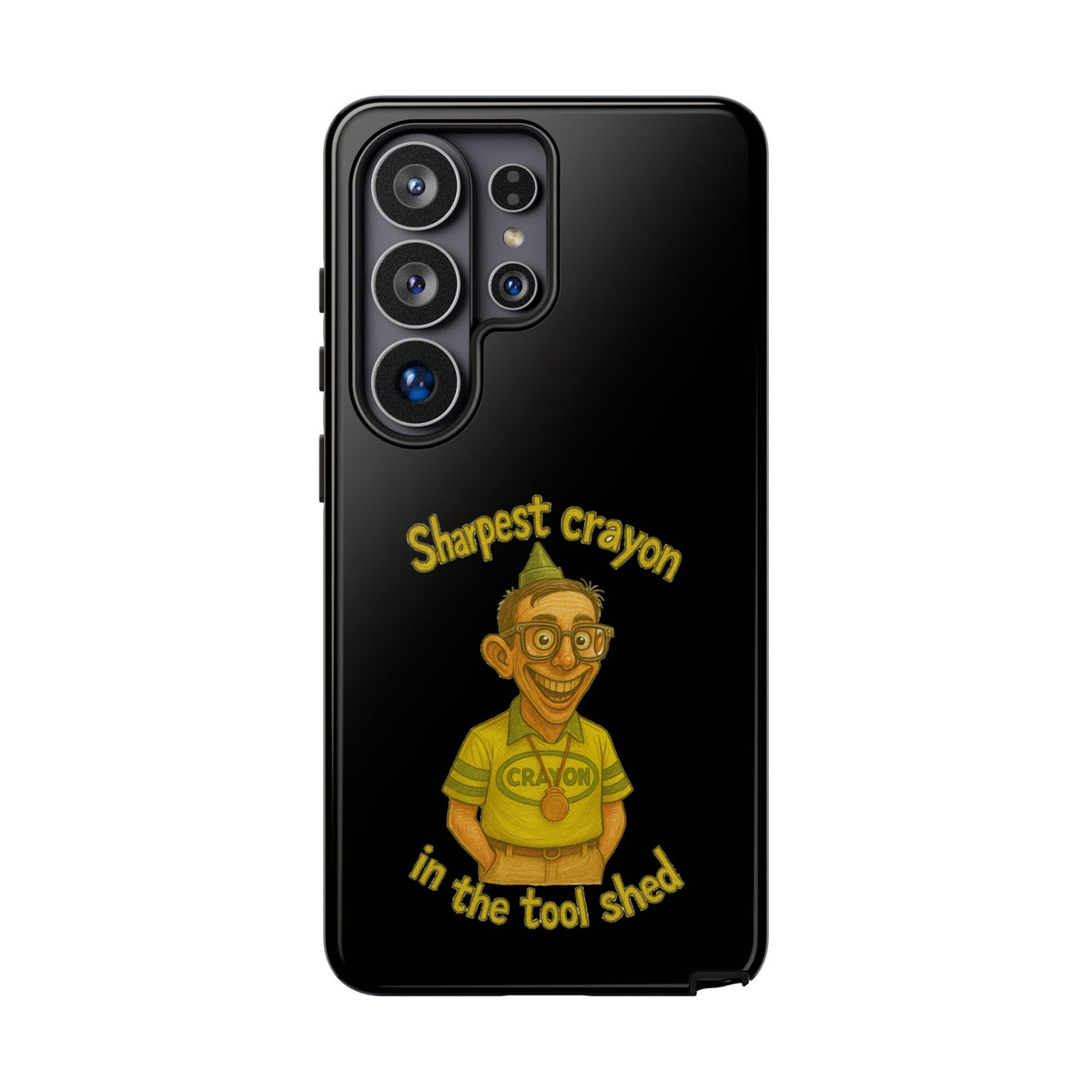 Phone Case — "Sharpest Crayon in the Tool Shed" Retro Teacher/Geek Protective Cover
