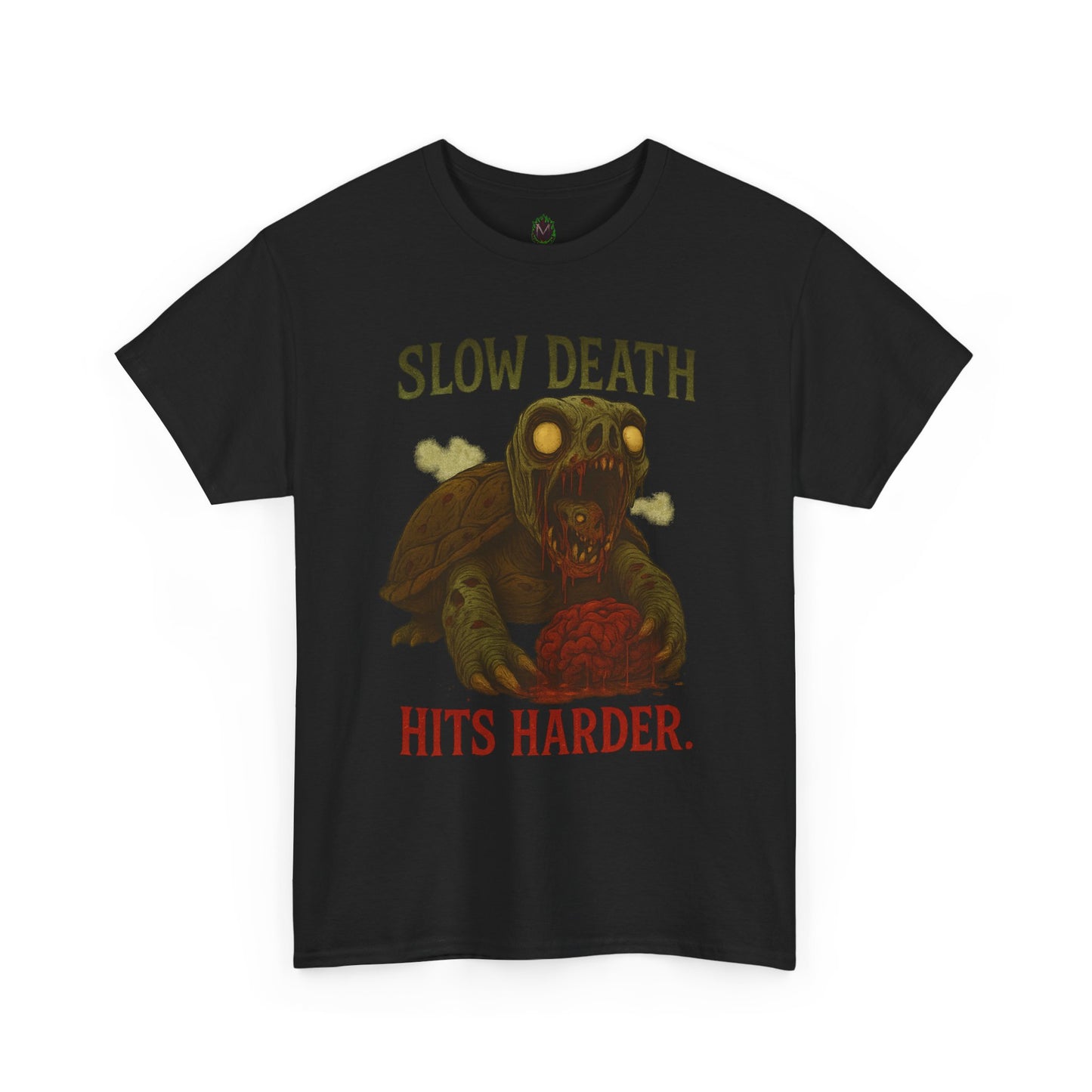 Slow Death Hits Harder – Zombie Turtle Tee