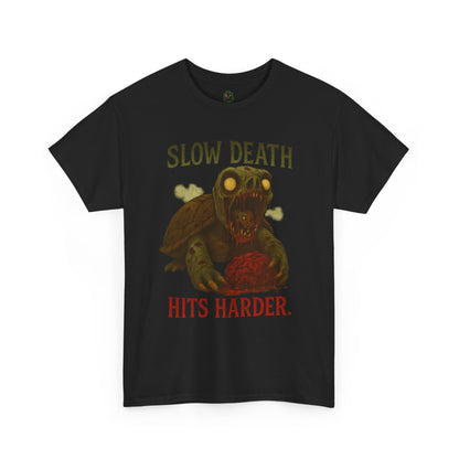 Slow Death Hits Harder – Zombie Turtle Tee