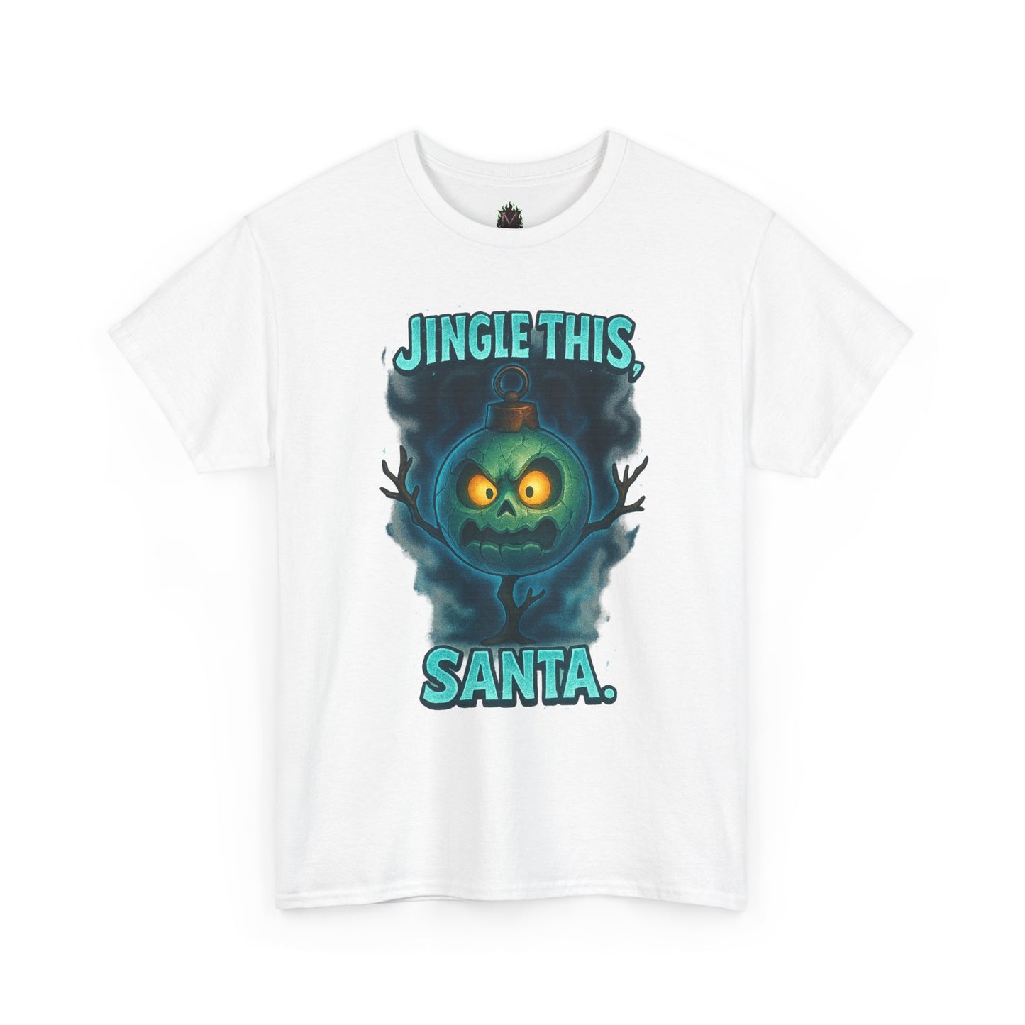 Jingle This Santa T-Shirt | Spooky Christmas Skull Design