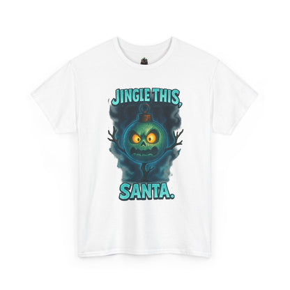 Jingle This Santa T-Shirt | Spooky Christmas Skull Design