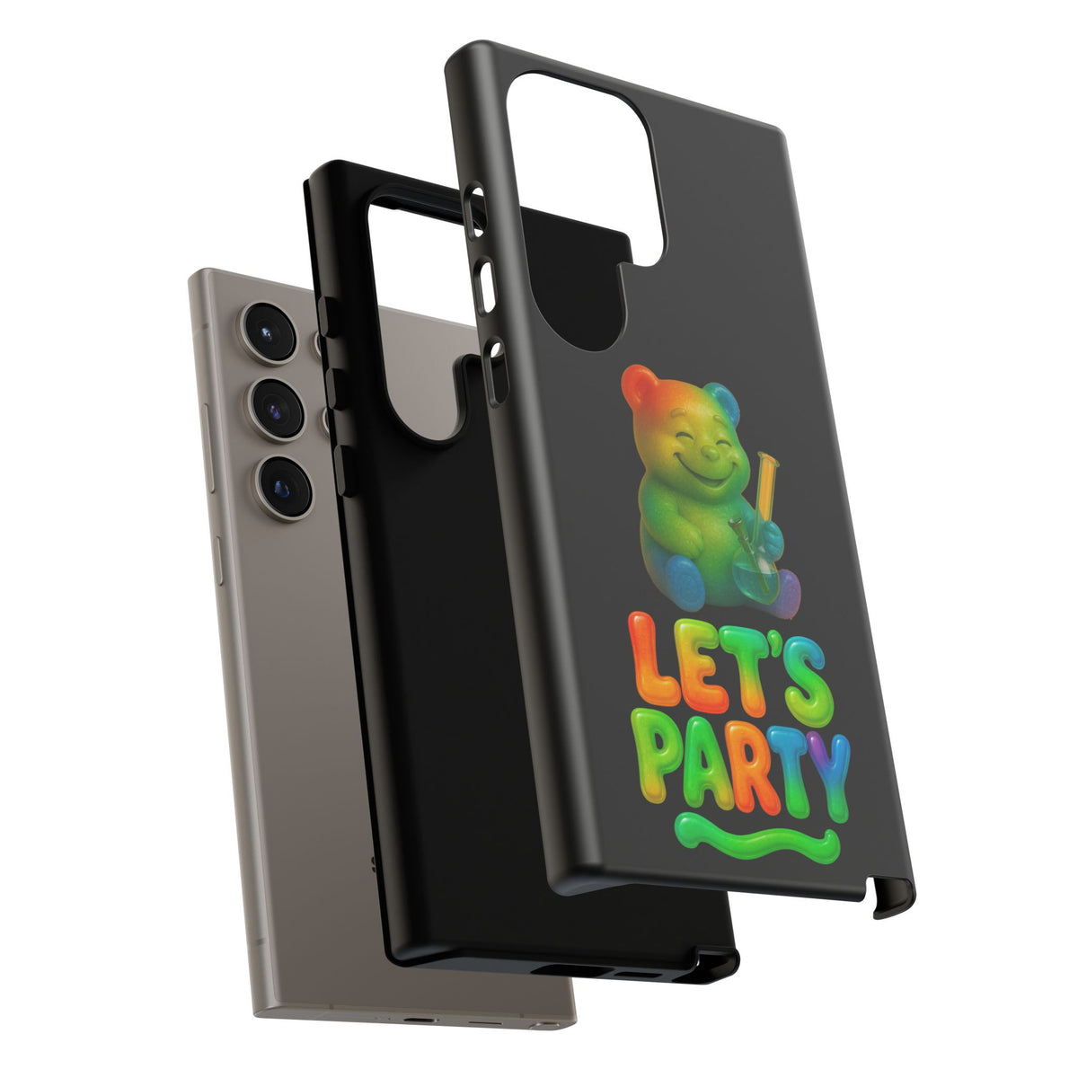 Let's Party Rainbow Bear Phone Case