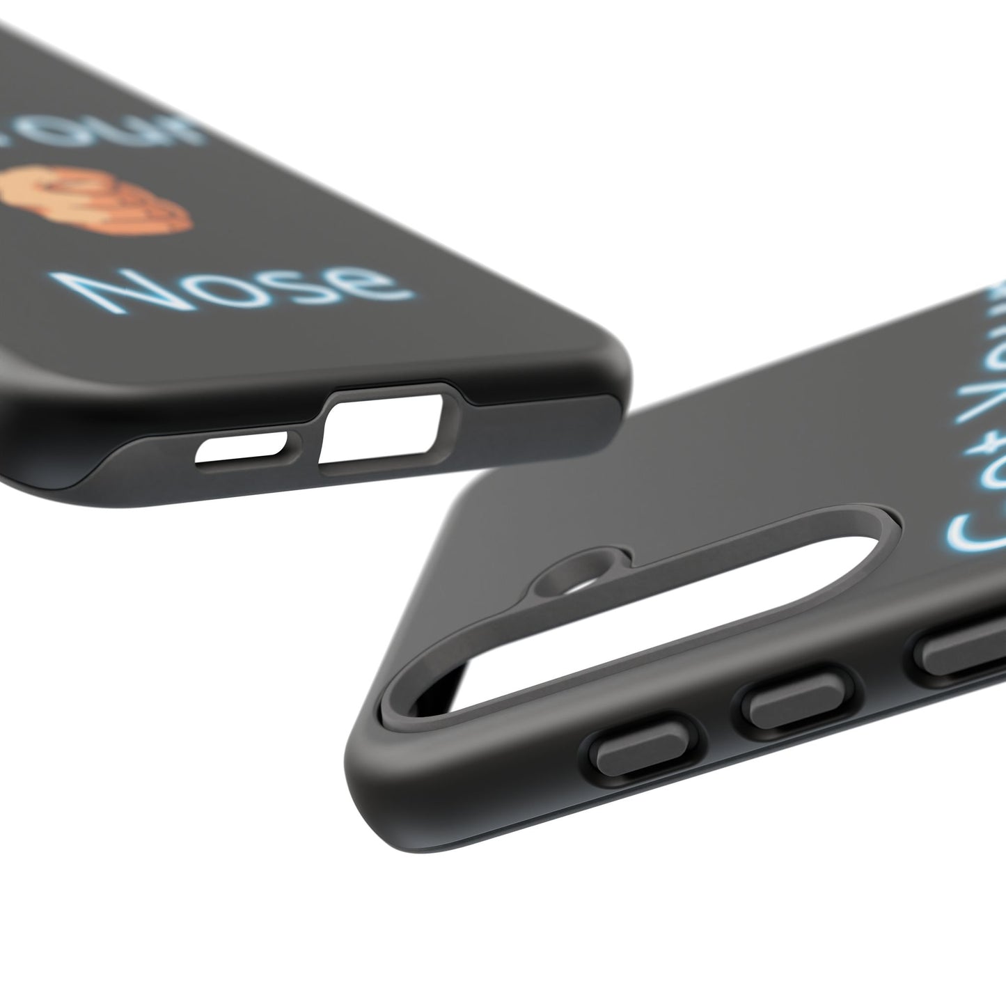 Got Your Nose Phone Case — Funny Neon Fist Design