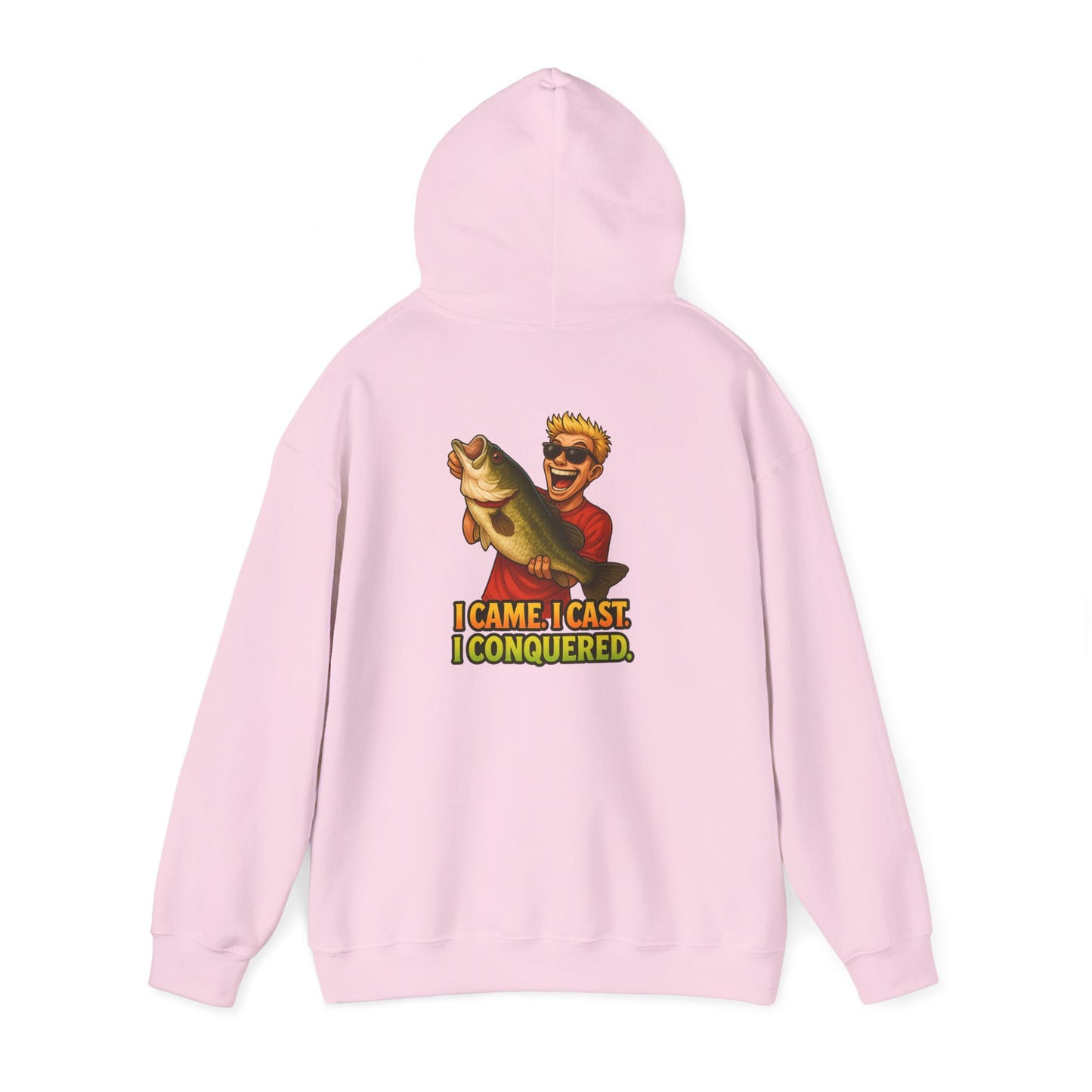 Fishing Hoodie – I Came, I Cast, I Conquered Graphic Pullover