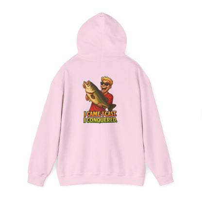 Fishing Hoodie – I Came, I Cast, I Conquered Graphic Pullover