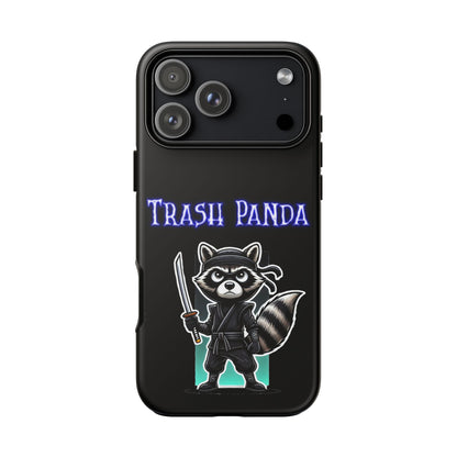 Trash Panda Ninja Phone Case — Cute Raccoon Warrior Protective Case