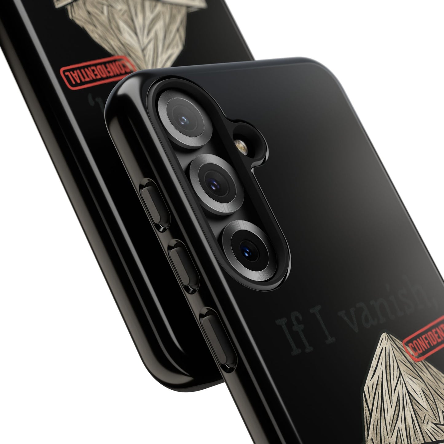 Conspiracy Tin-Foil Hat Phone Case — If I Vanish, Tell the Pigeons I Knew (Confidential)