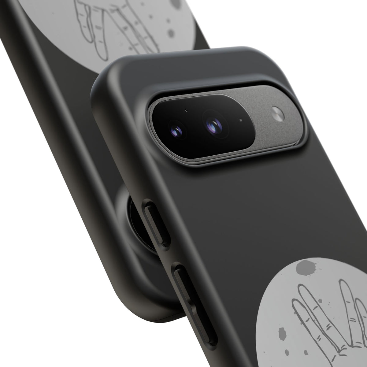 Spock Live Long Phone Case — Vulcan Salute Moon Graphic