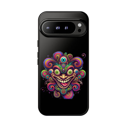 Psychedelic Jester Phone Case — Colorful Creepy Clown Tough Case