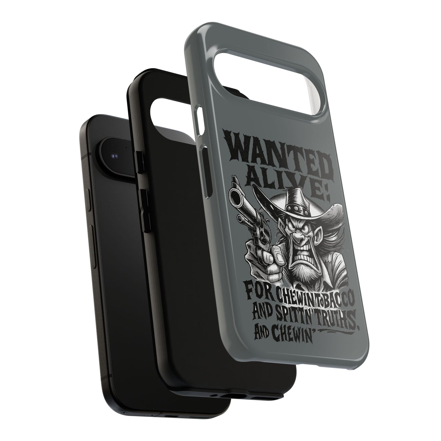 Phone Case — "Wanted Alive!" Cowboy Chewin' Tobacco Graphic