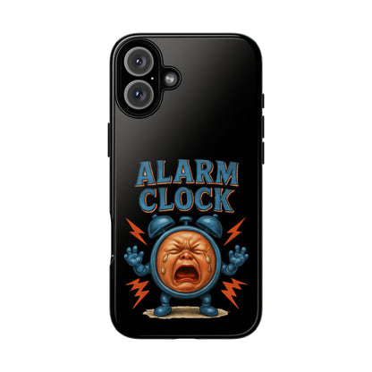 Phone Case — "Alarm Clock" Retro Screaming Clock Protective Cover
