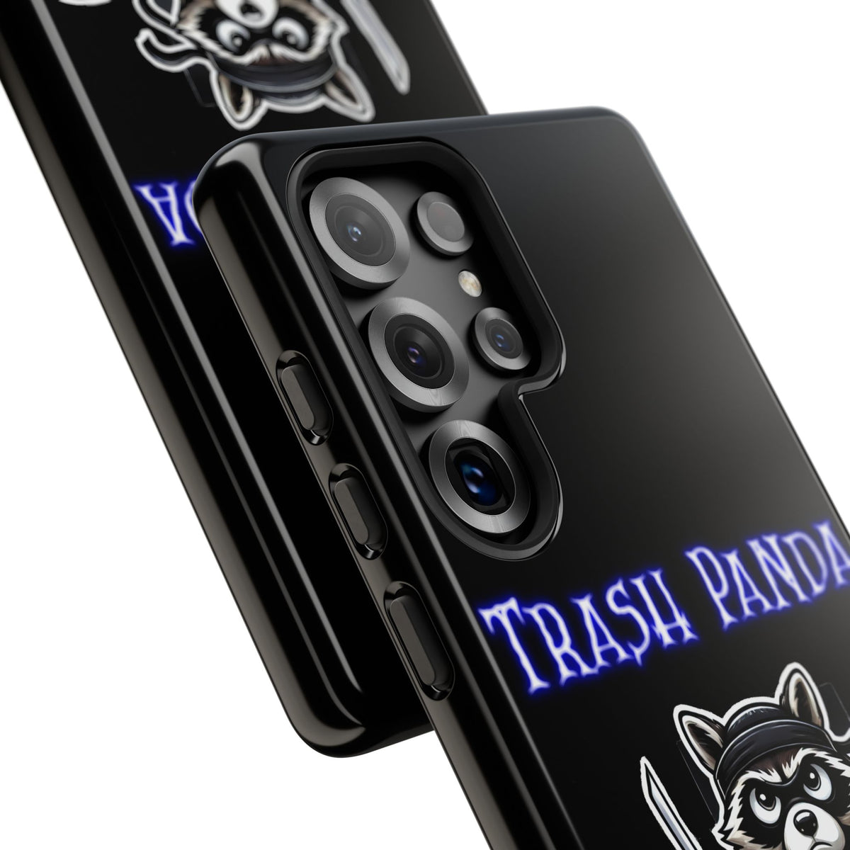 Trash Panda Ninja Phone Case — Cute Raccoon Warrior Protective Case