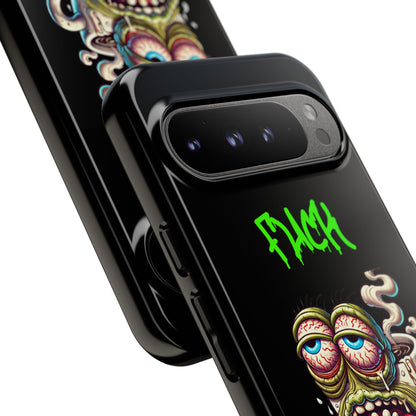 Phone Case — "F*** Monday" Grotesque Coffee Monster Shock Art
