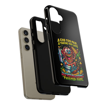 Phone Case — "A Cob Too Far" Popcorn Horror Design