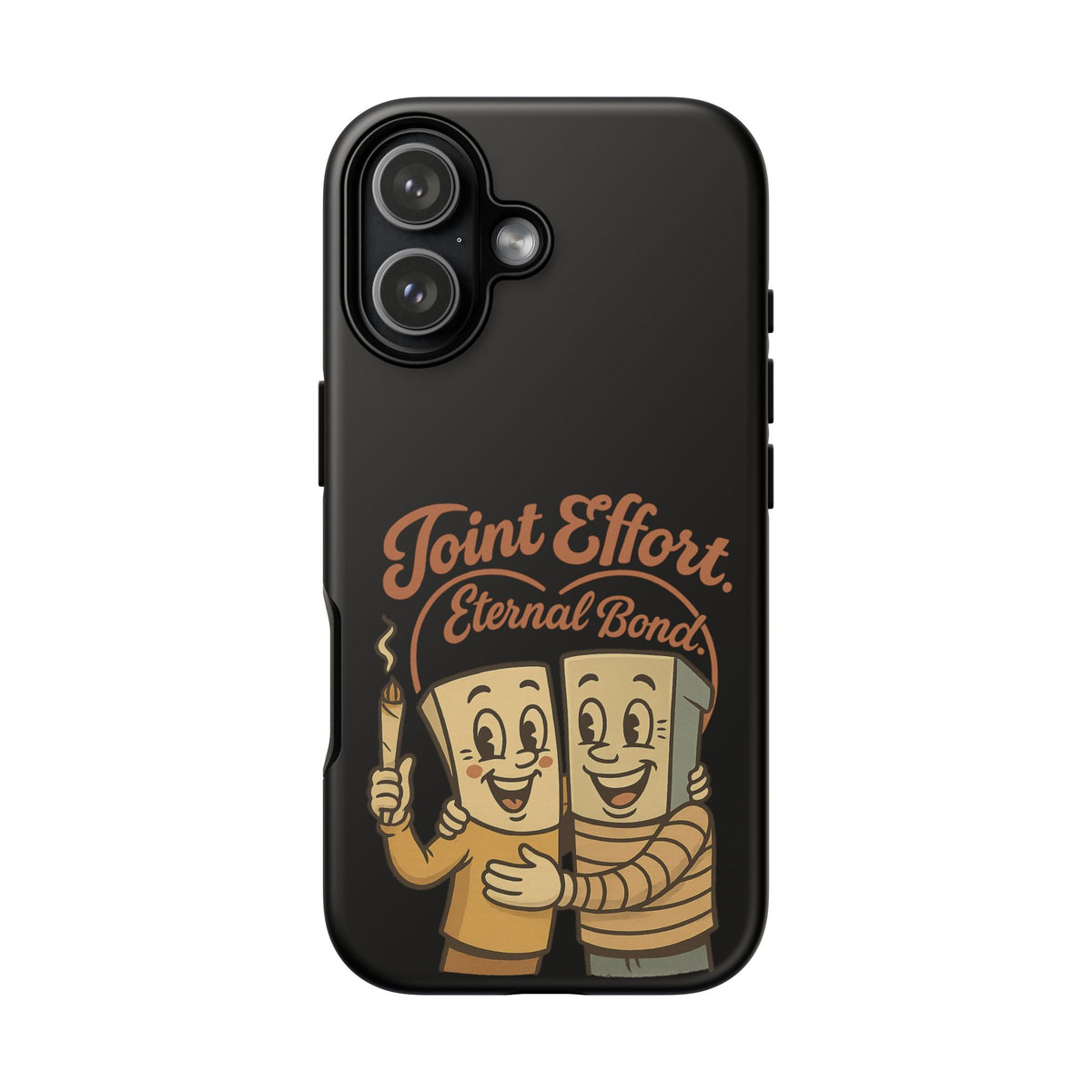 Phone Case — "Joint Effort Eternal Bond" Retro Cannabis Matchstick Design